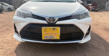 Toyota Corolla luxury car rental in Islamabad by Royal Rent a Car with professional driver.